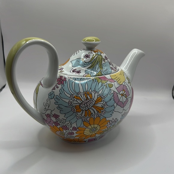 60s mod retro stoneware tea pot. - Picture 4 of 13